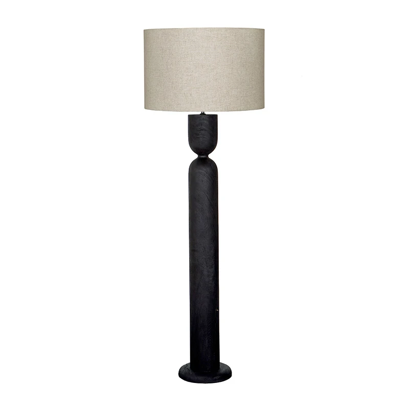 Floorlamp Orpheus black teak 