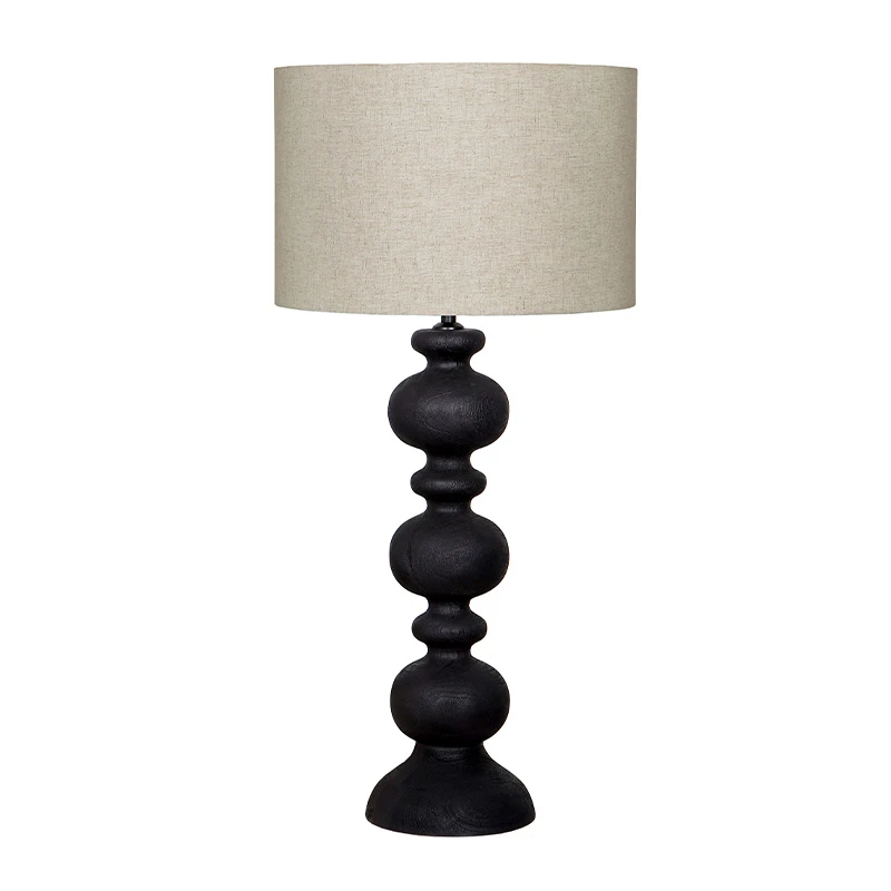 Table lamp Teresias black teak
