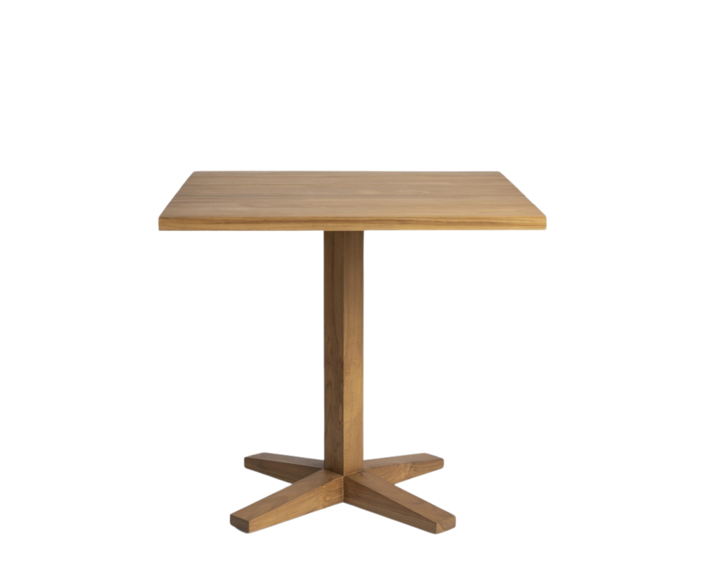Outdoor dining table Rumah square 80x80cm teak