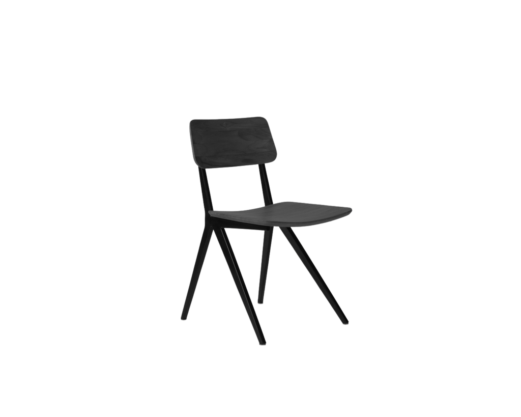 Liku chair black teak-iron