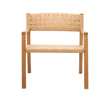 Armchair Cora Natural teak/rope