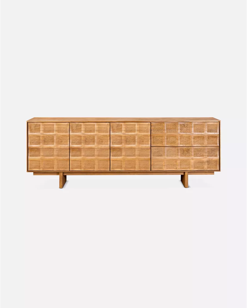 Aparador Rijal Natural 223x79x45 teca