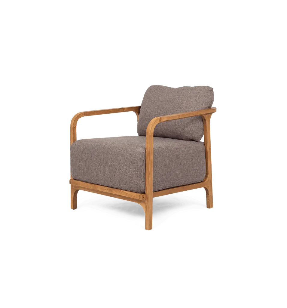 Classy sofa 1 seater Walnut