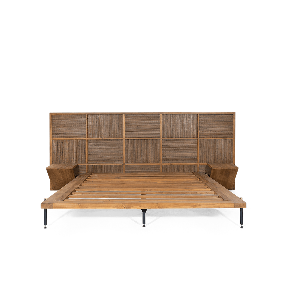 Coco bed with side tables  190x209,50x110cm 