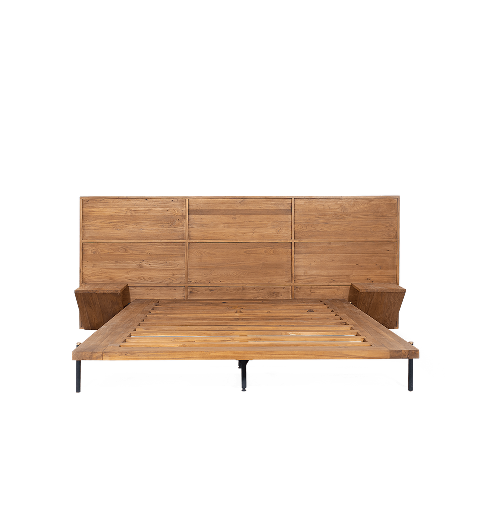 Outline bed with side tables 190x209,50x110cm