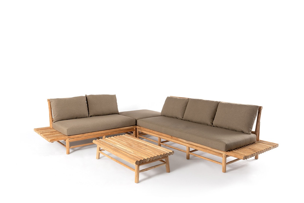 Dahan sofa set teak 245x310cm