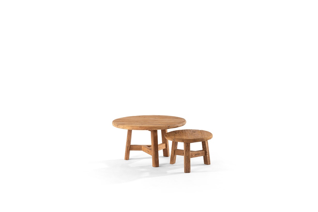 Outdoor coffee tables teak (set of 2) 50cm x 35cm & 60cm x 40cm 