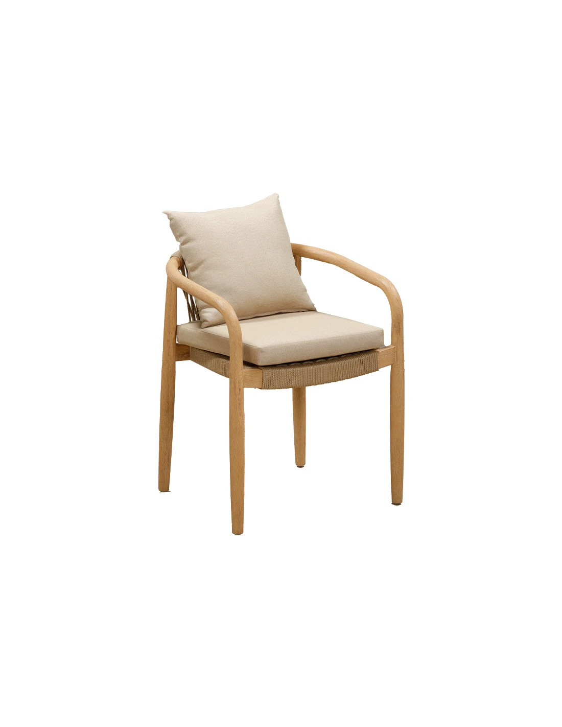 Dining chair Yianis teak - rope 