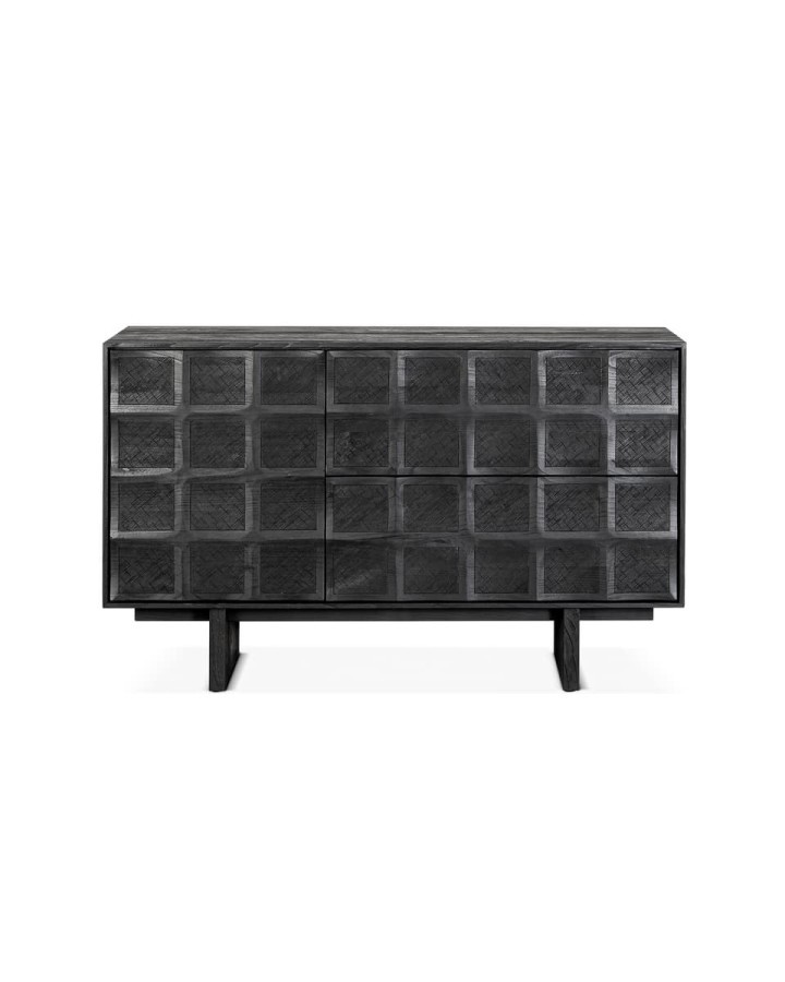 Sideboard Rijal black 130x79x45 teak