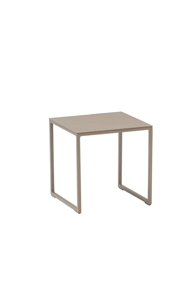 Outdoor side table Davis L34xL34xH30 taupe alu