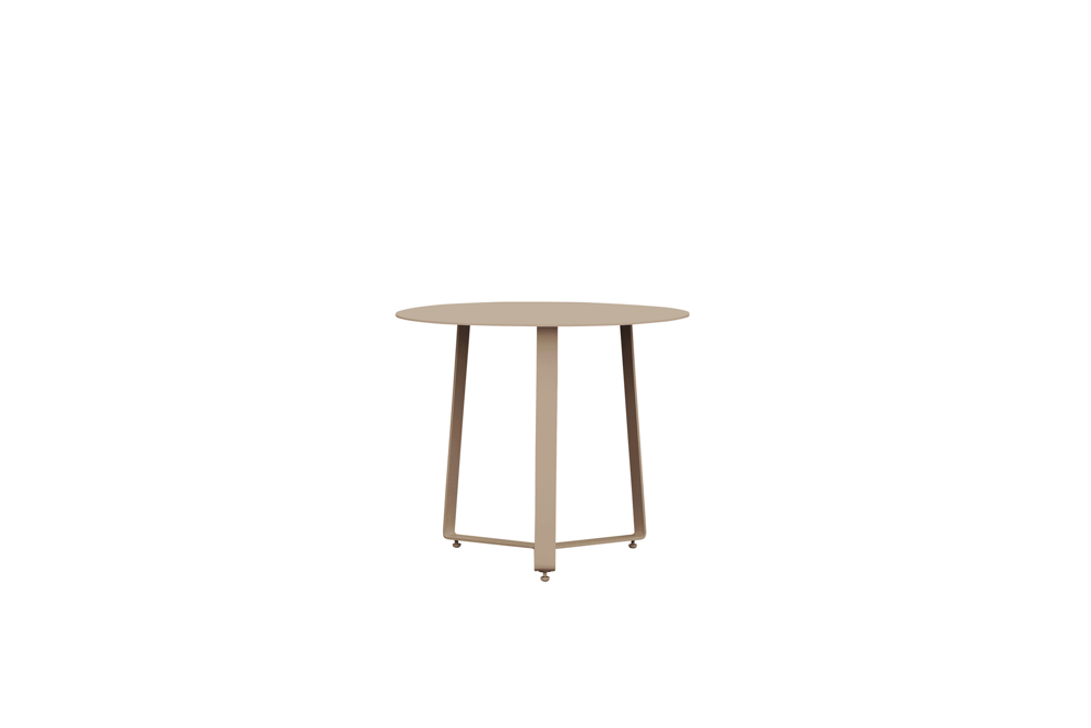 Outdoor side table Bangar round 60cm taupe alu