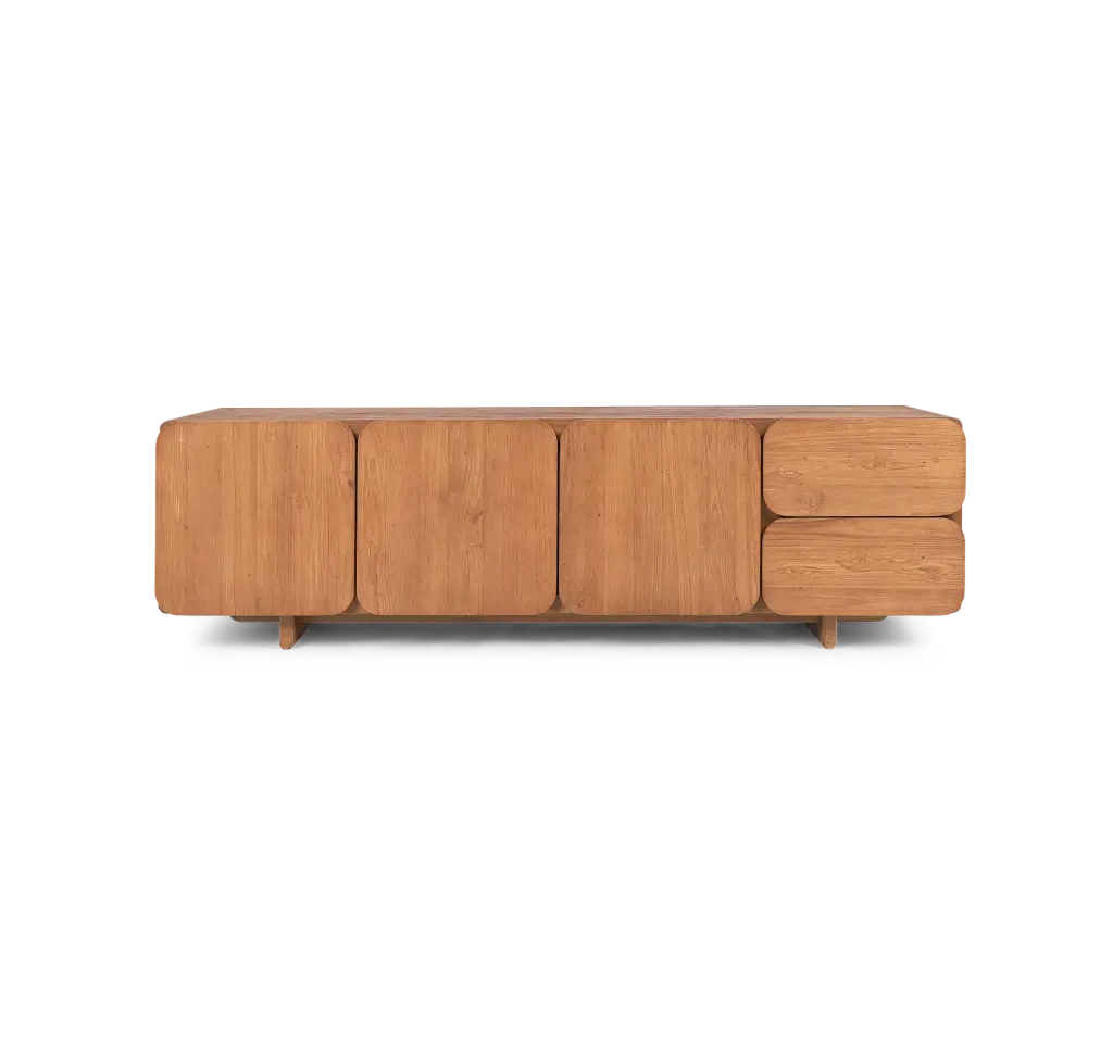 Tess dresser 3 doors - 2 drawers 160x40x45cm teak