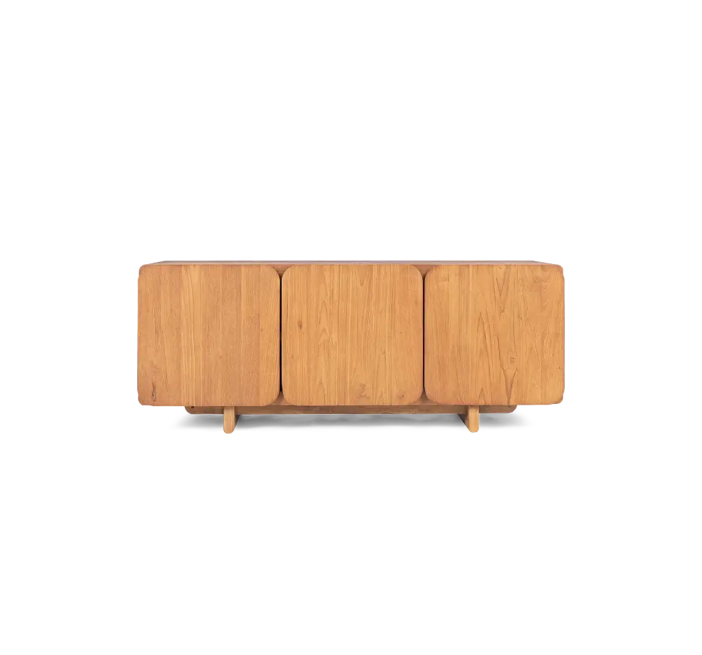 Tess dresser 3 doors 120x40x48cm teak