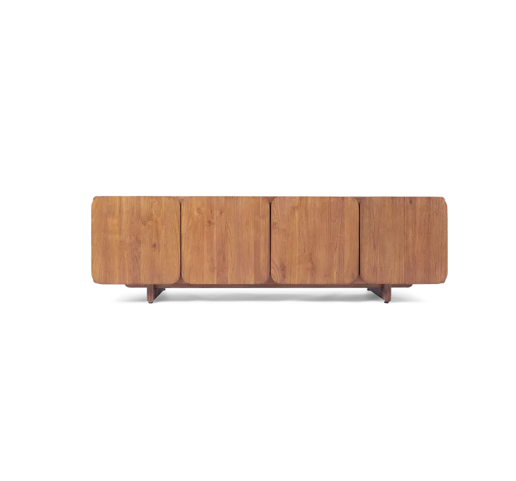 Tess dresser 4 doors 160x40x48cm teak