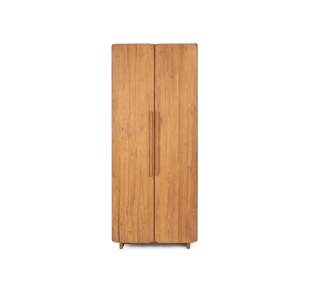 Tess wardrobe 2 doors 80x55x195cm teak