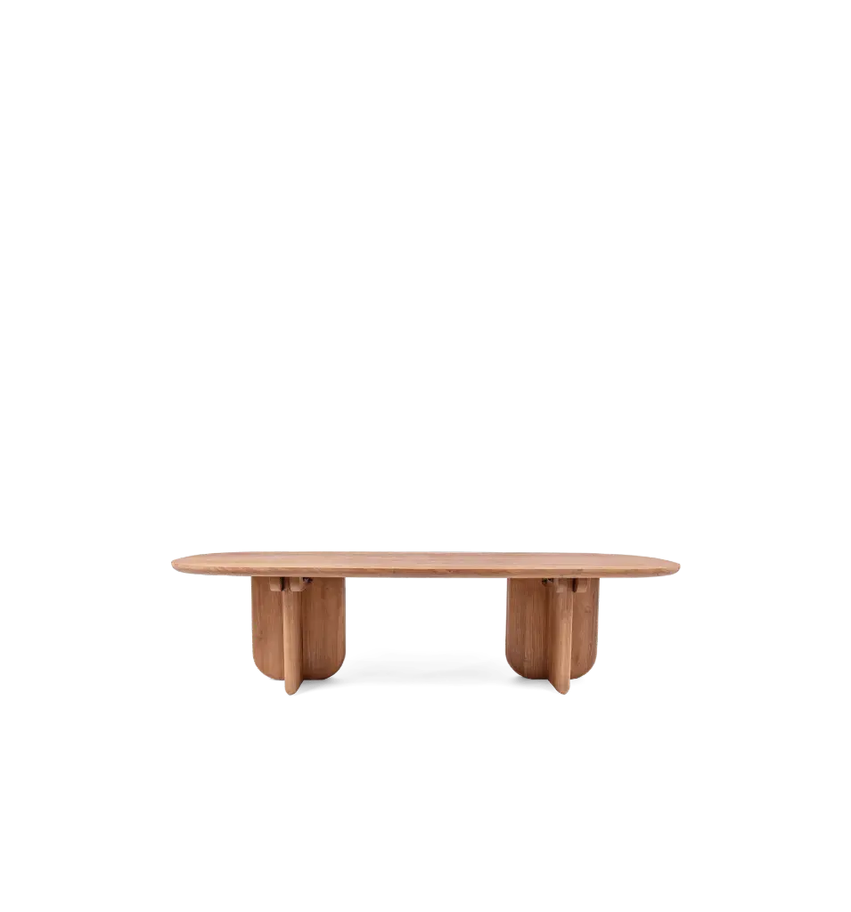 Mesa de café Linea 140x70x35cm teca