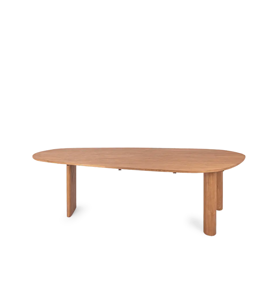 Luna eettafel 200x120x78cm teak