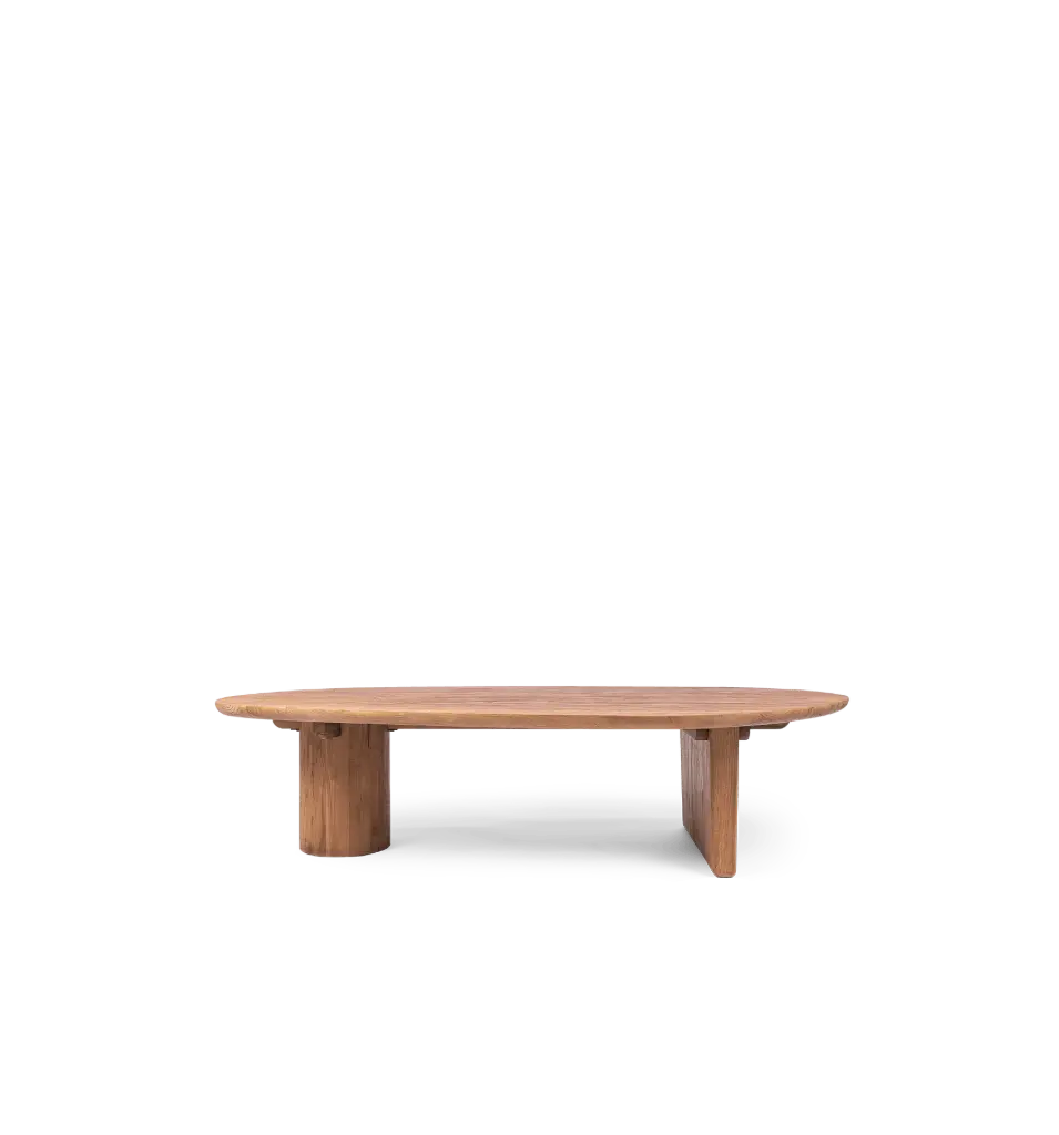 Luna coffee table 140x75x35cm teak
