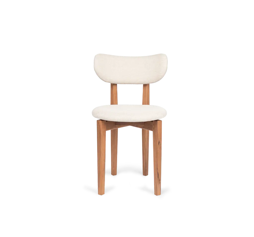 Mila dining chair Custard, also available in Phale Kaki & Sand