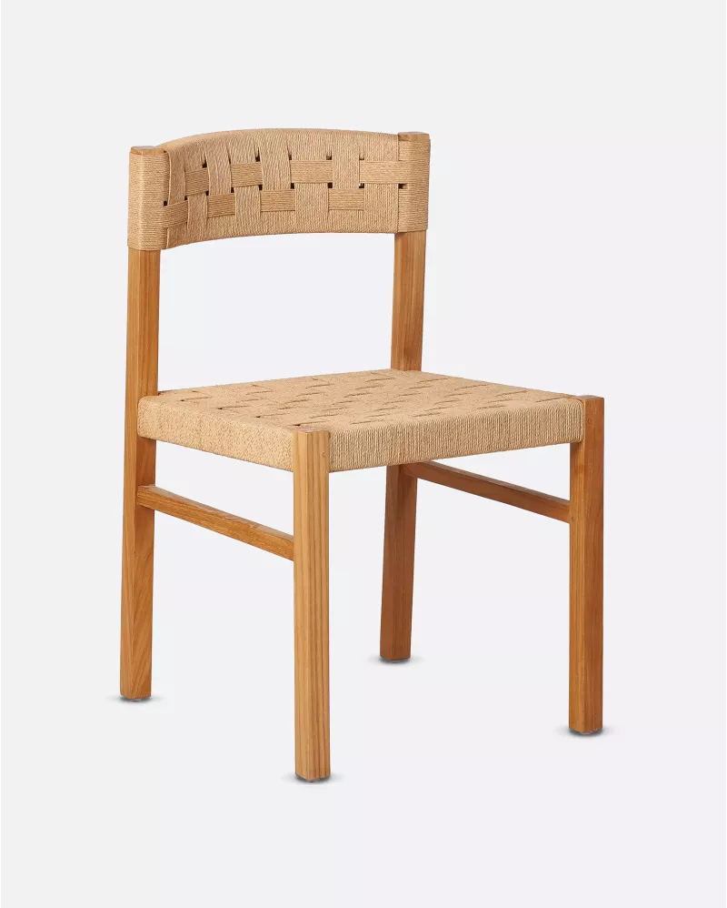 Cora dining chair Natural without armrests 