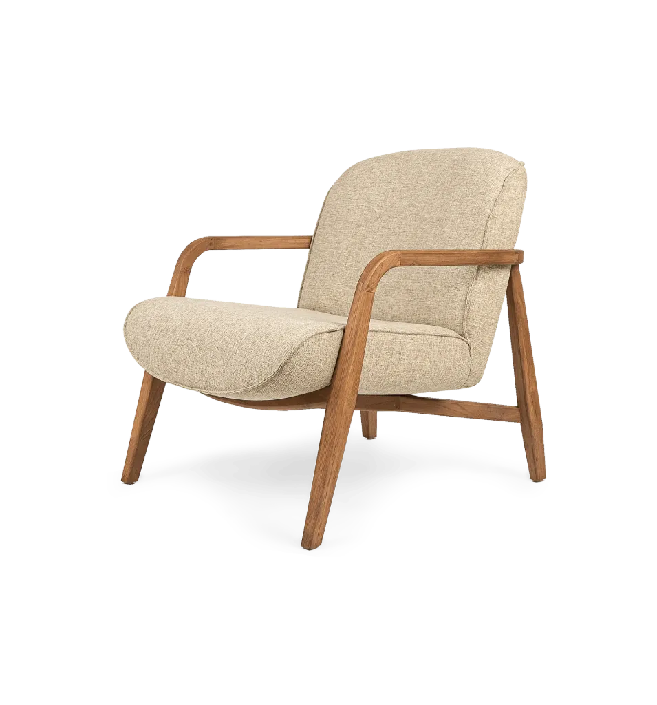 Jesse lounge chair Pale Khaki