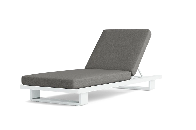 Sun lounger Fitz Roy white/mist grey