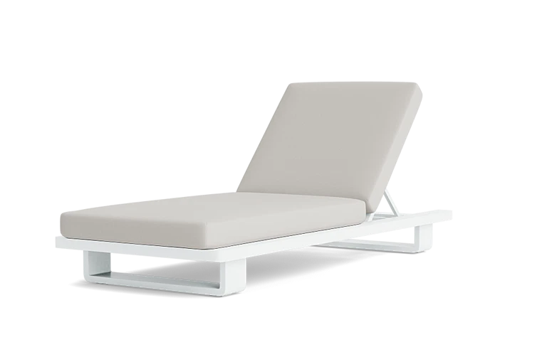 Sun lounger Fitz Roy white/dune