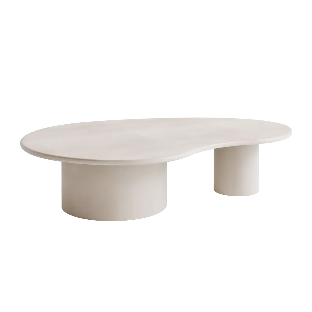 Organic shape nesting coffee table Como 145x100cm Jardinico