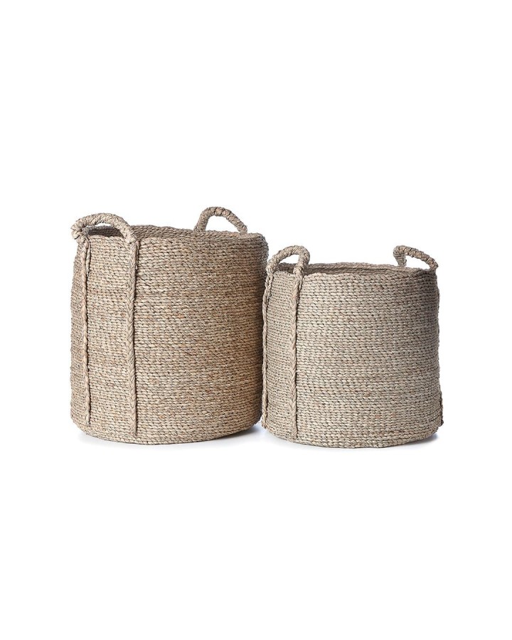 Basket Asa round natural (set of 2)