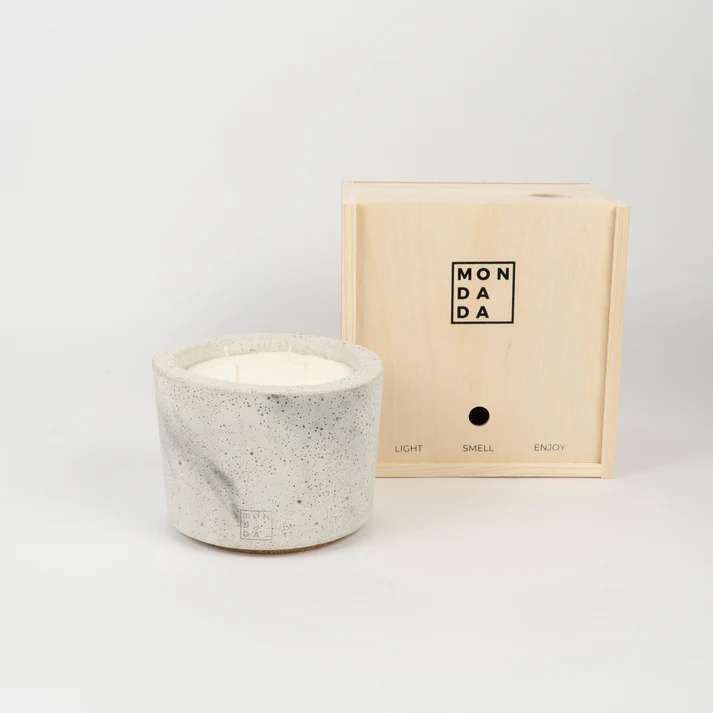 Urban Indoor Candle Small - Grey marble