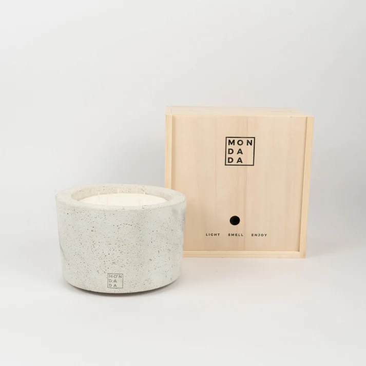 Urban Indoor Candle Medium - Grey marble