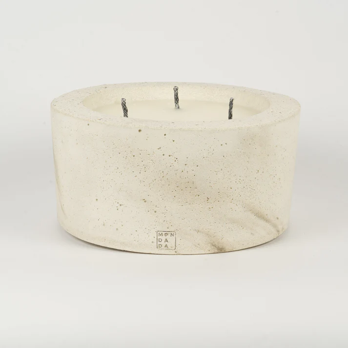 Urban Outdoor Table Candle Three - Ecru