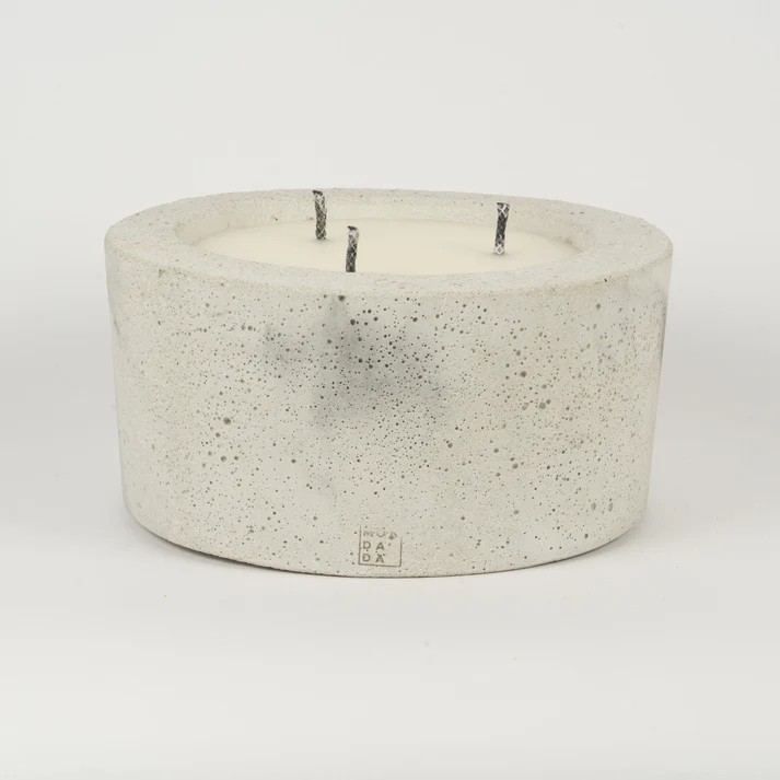 Urban Outdoor Table Candle Three - Grey marble