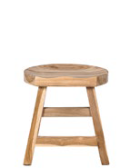 King stool natural teak