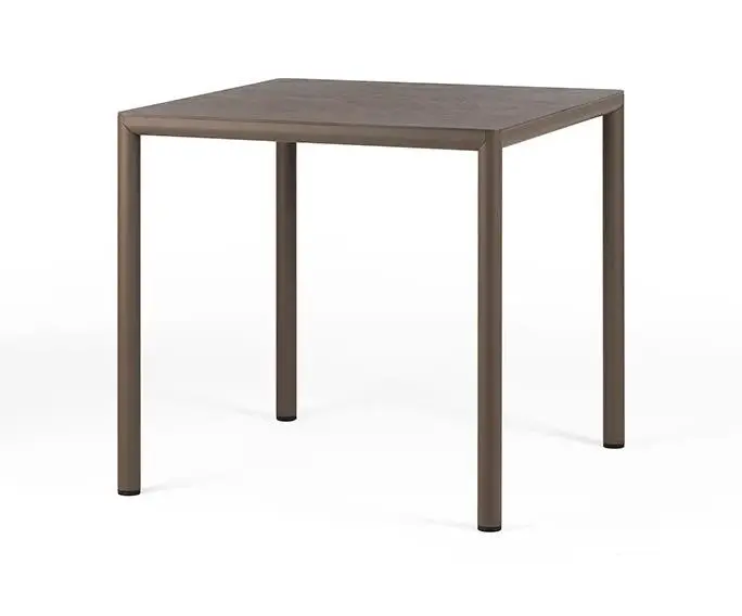 Piave dining table tabacco 80x80
