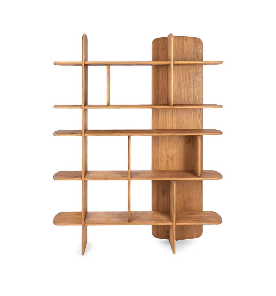 Pebbles Bookrack 5 Shelves 140x34x180