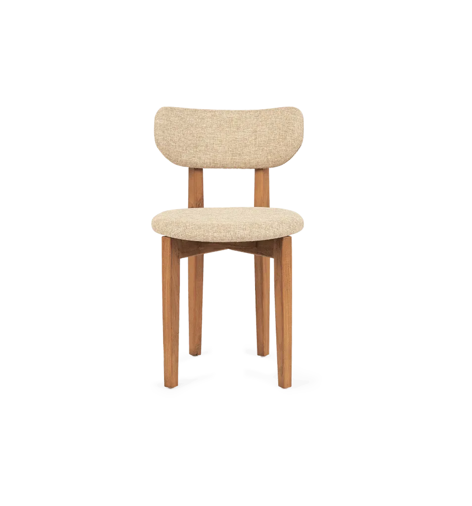 Mila eetstoel Pale Khaki