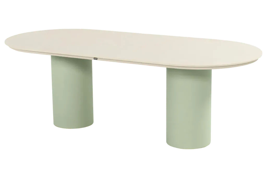 Valencia dining 220x100cm soft green