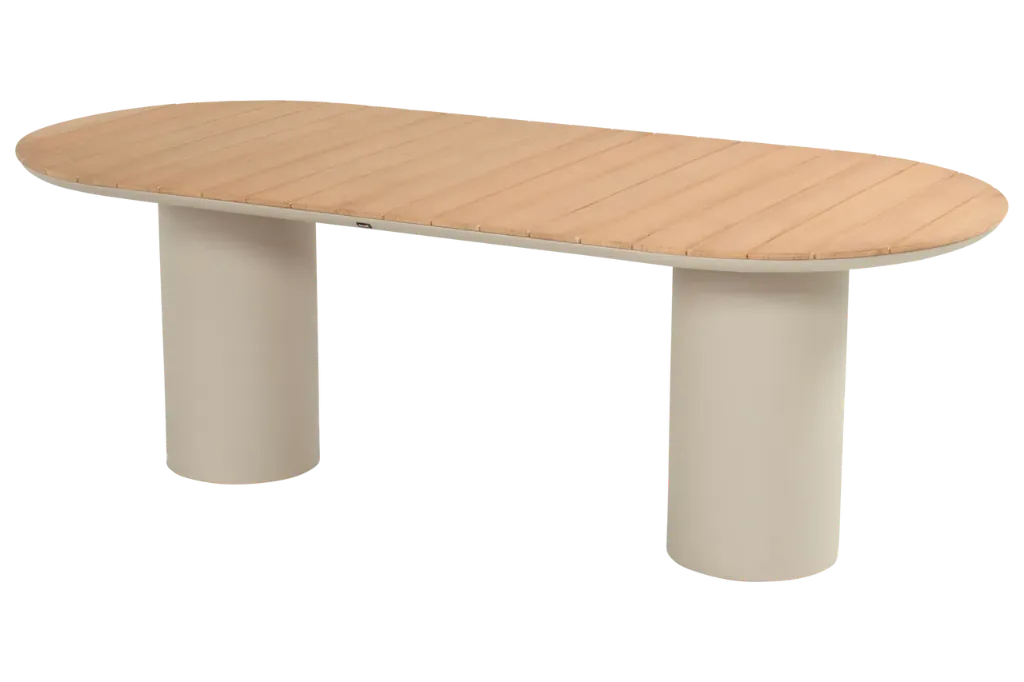 Valencia dining wood 220x100cm sand