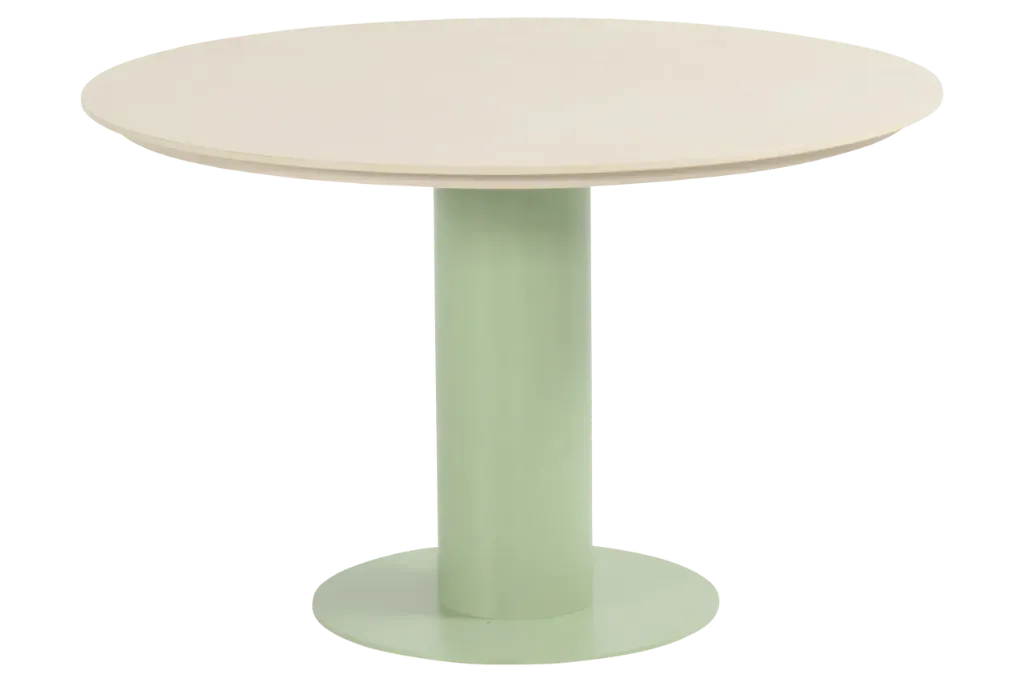 Girona round dining 120cm soft green