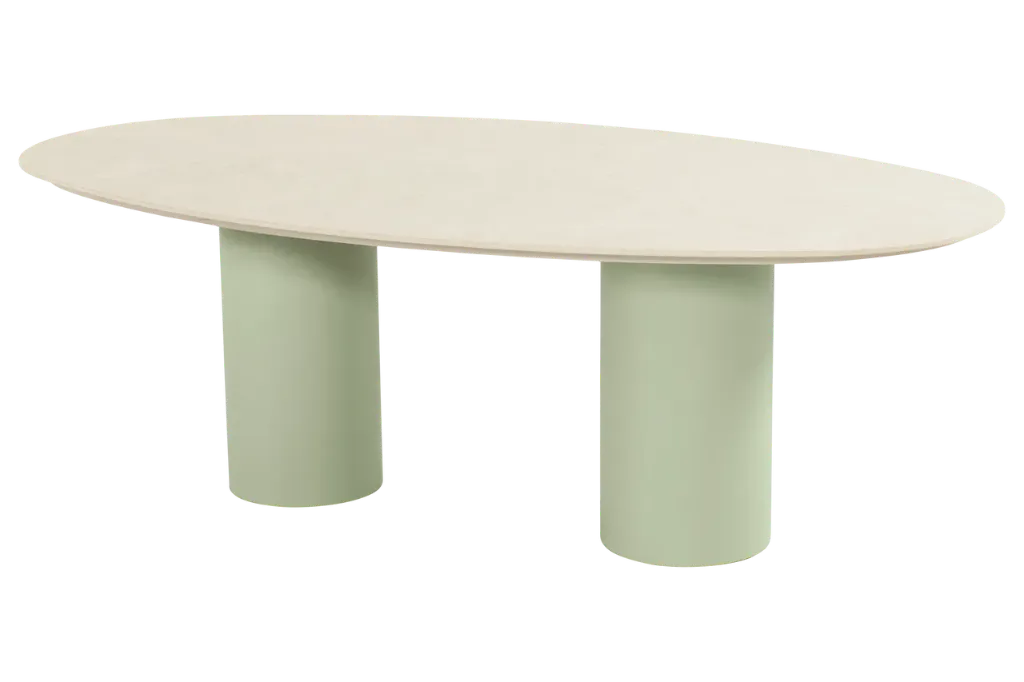 Malaga dining 220x120cm soft green