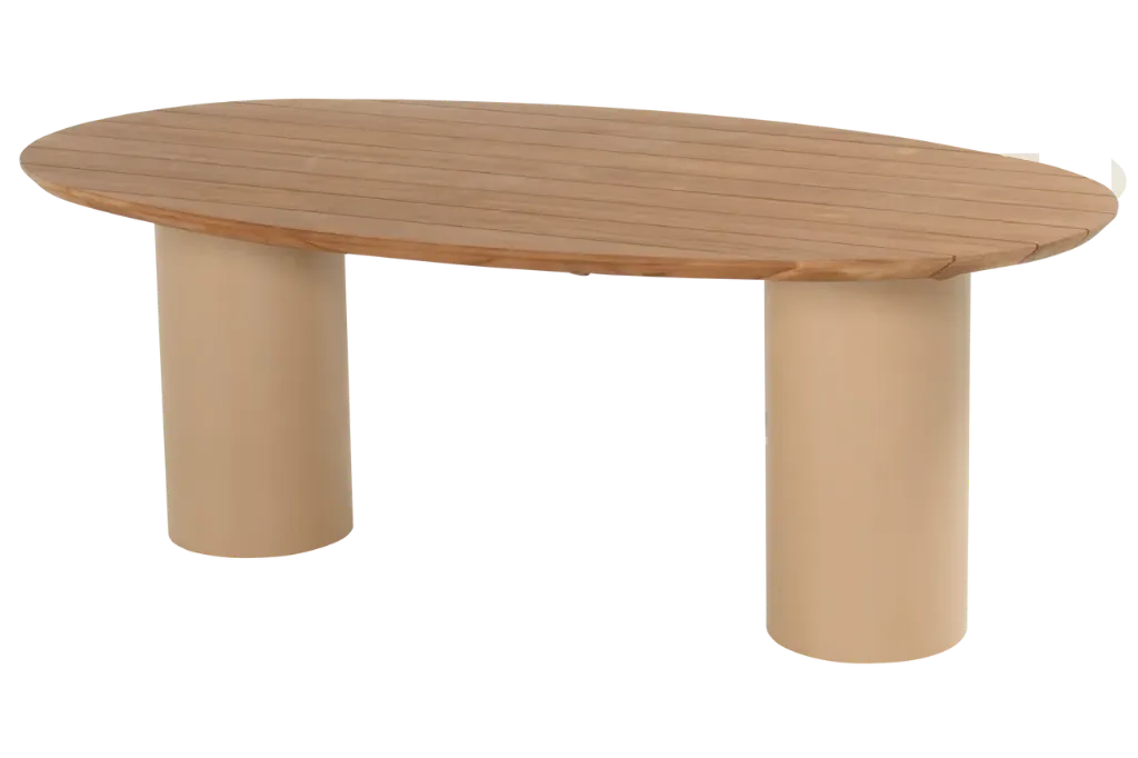 Malaga dining wood 220x120cm cappucino