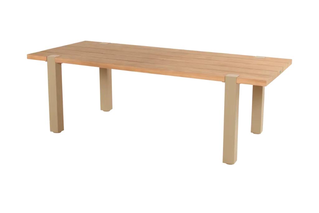Almeria dining wood 200x100cm cappuccino