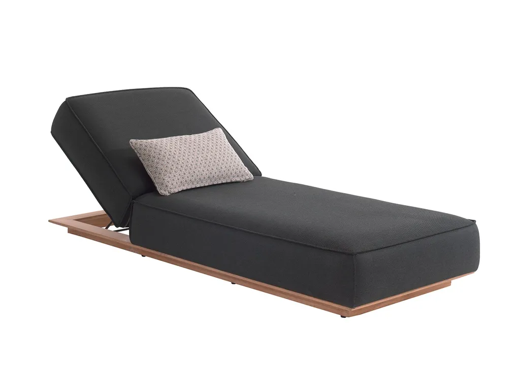 Juan sunlounger teak + cushion twittel io