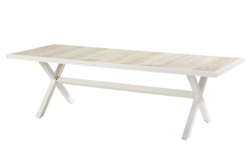 Table Canterbury white alu/ceramic beige 247