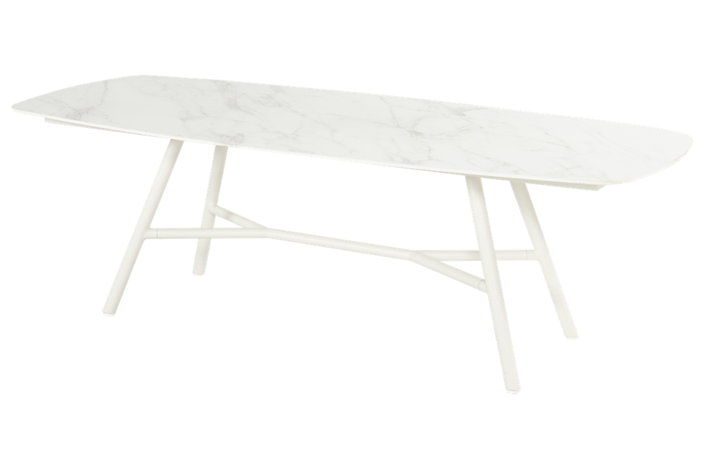 Table Benevito white alu/ceramic white 240x110