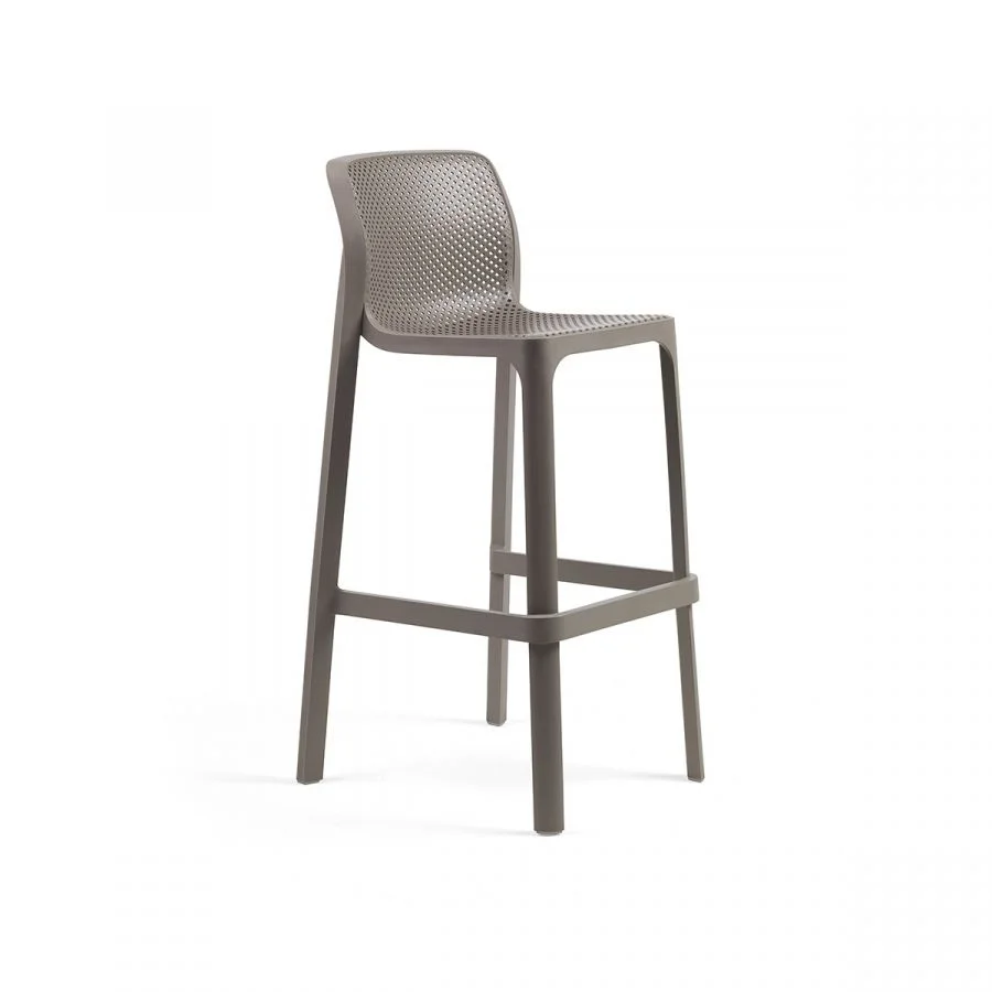 Outdoor Net stool taupe