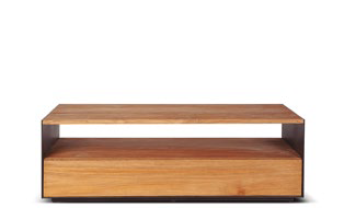 Coffee table Geox 120 teak/iron