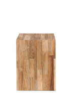 Stool Mosaic with wheels teak