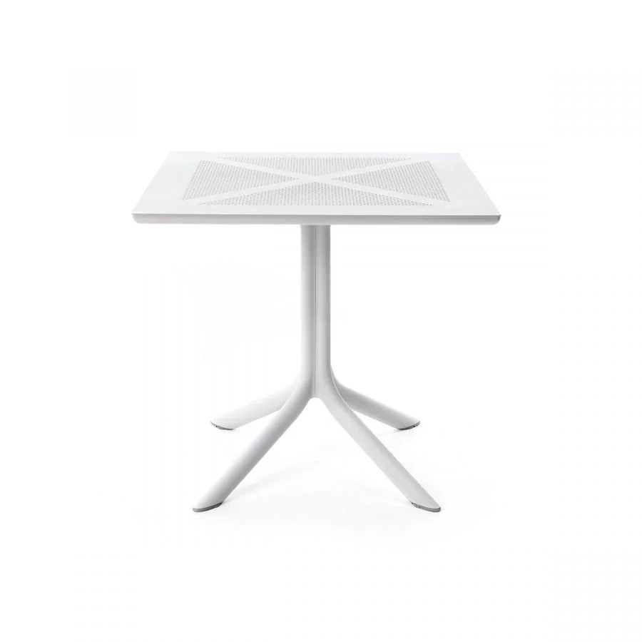 Outdoor Clipx table 80x80 white